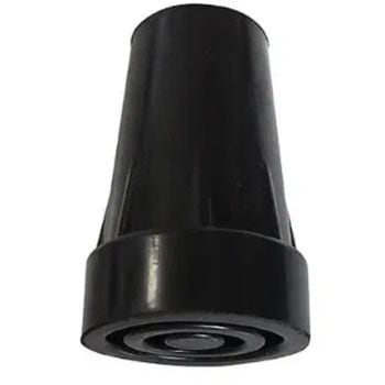 PUNTALE PER BASTONE PASSEGGIO 16MM CON PLACCA INTERNA 2 PEZZI