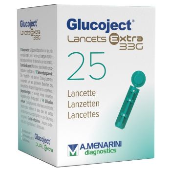 LANCETTA PUNGIDITO GLUCOJET EXTRA GAUGE 33 25 PEZZI - DISPOSITIVO MEDICO CLASSE IIA