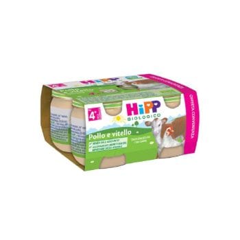Hipp Bio Omogeneizzato Pollo E Vitello 4 Pezzi Da 80 G