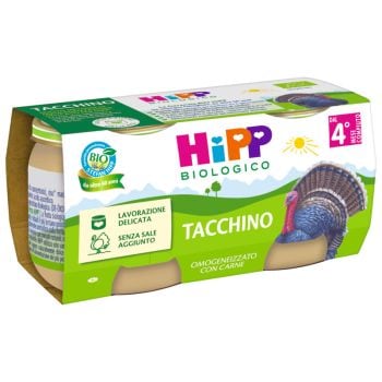 Hipp Bio Omogeneizzato Tacchino 2 Pezzi Da 80 G
