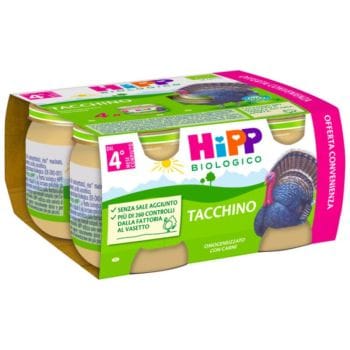Hipp Bio Omogeneizzato Tacchino 4 Pezzi Da 80 G