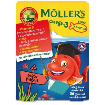 MOLLERS OMEGA 3 JELLY FISH GOMMOSE PER BAMBINI