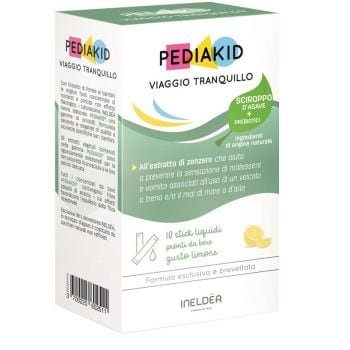PEDIAKID VIAGGIO TRANQUILLO INTEGRATORE BAMBINI 10 STICK