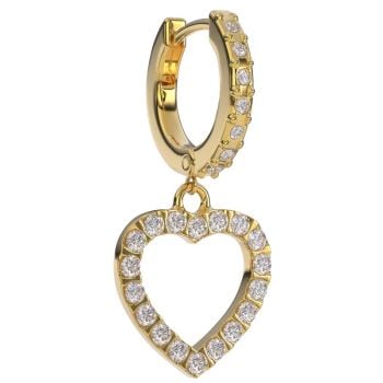 BJT347 ORECCHINO ACCIAIO PLACCATO ORO BALI BIA GP