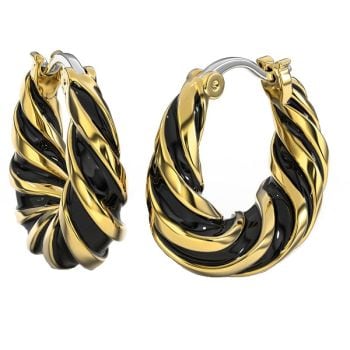 BJT365 ORECCHINO ALARA BLACK GOLD PLATED