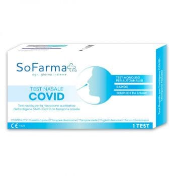 Test Antigenico Rapido Covid-19 Sofarmapiu' Nasale Autodiagnostico Determinazione Qualitativa Antigeni Sars-Cov-2 In Tamponi Nasali Mediante Immunocromatografia