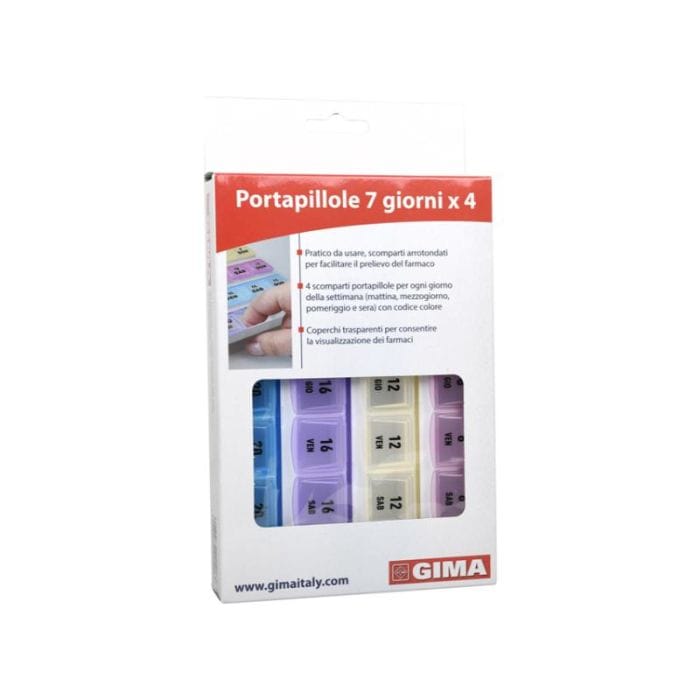 Scatola for medicinali portatile, organizer for pillole, 7 giorni